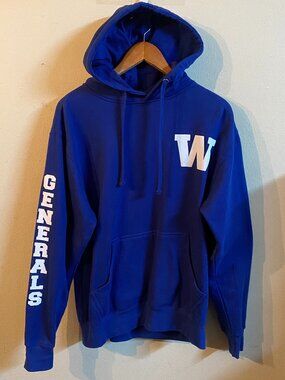 SMART BLANKS MEDIUM BLUE PULLOVER HOODIE / NEW WITHOUT TAG